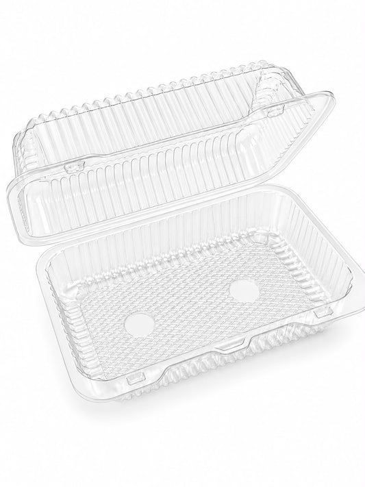 Cutii de patiserie transparente cu capac 207 × 300 mm, H 80 mm