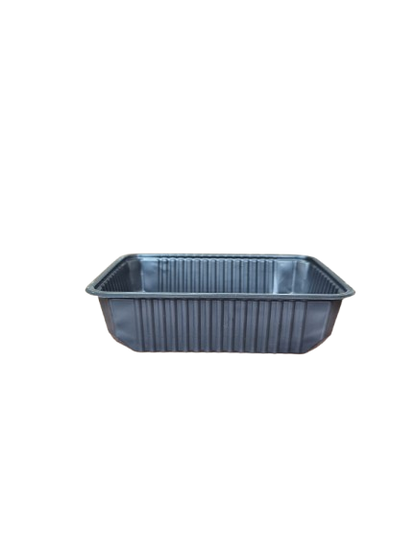 Caserole negre cu capac transparent inclus,  173*130*65 mm, 50 buc/set