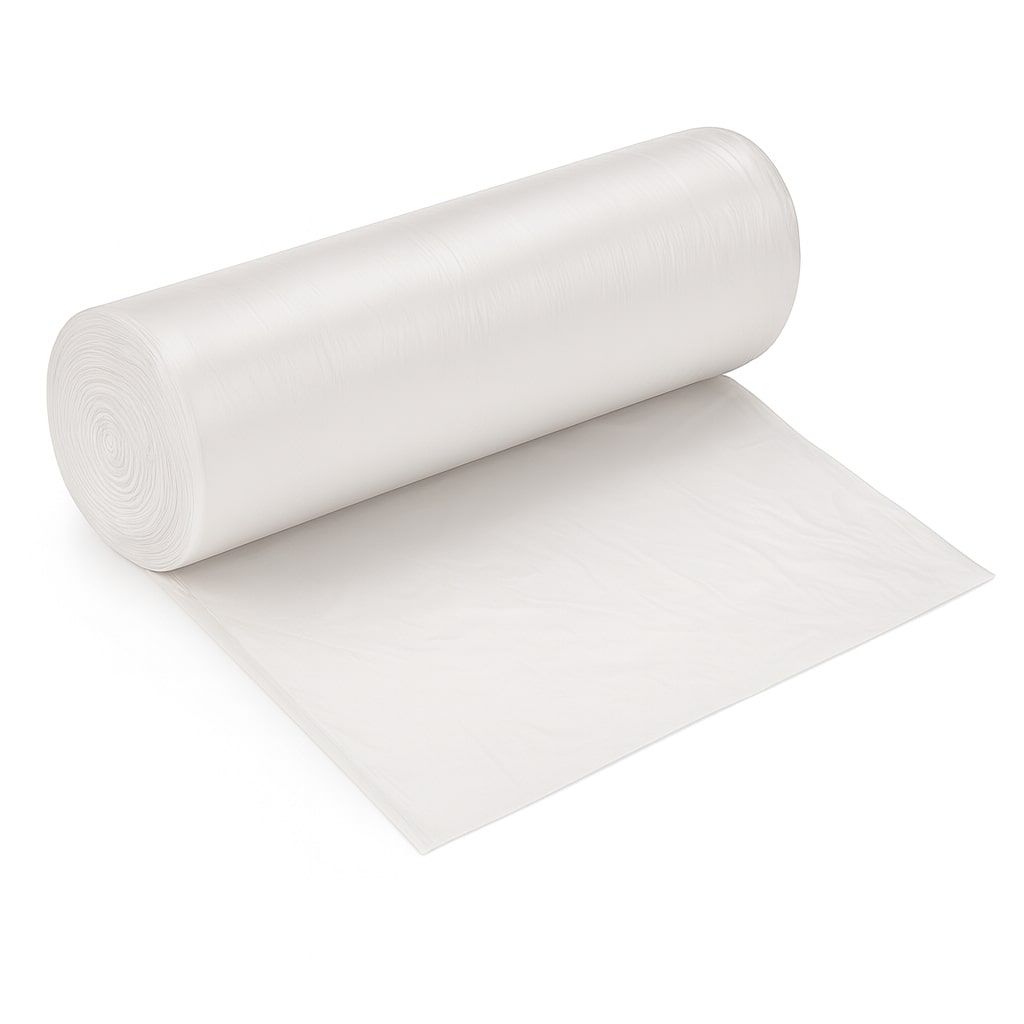Saci menajeri HDPE 20L alb/transparent, 50buc/rola